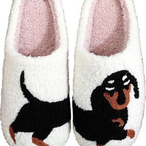 Cozy Dachshund Wiener Dog Slippers - NEW - Size 9.5-10